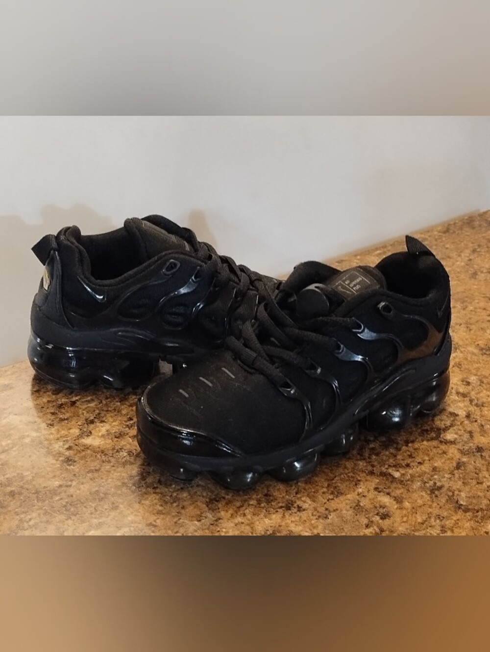 Nike Air VaporMax Plus (TD) 'Triple Black'  924453-004 Size 11C